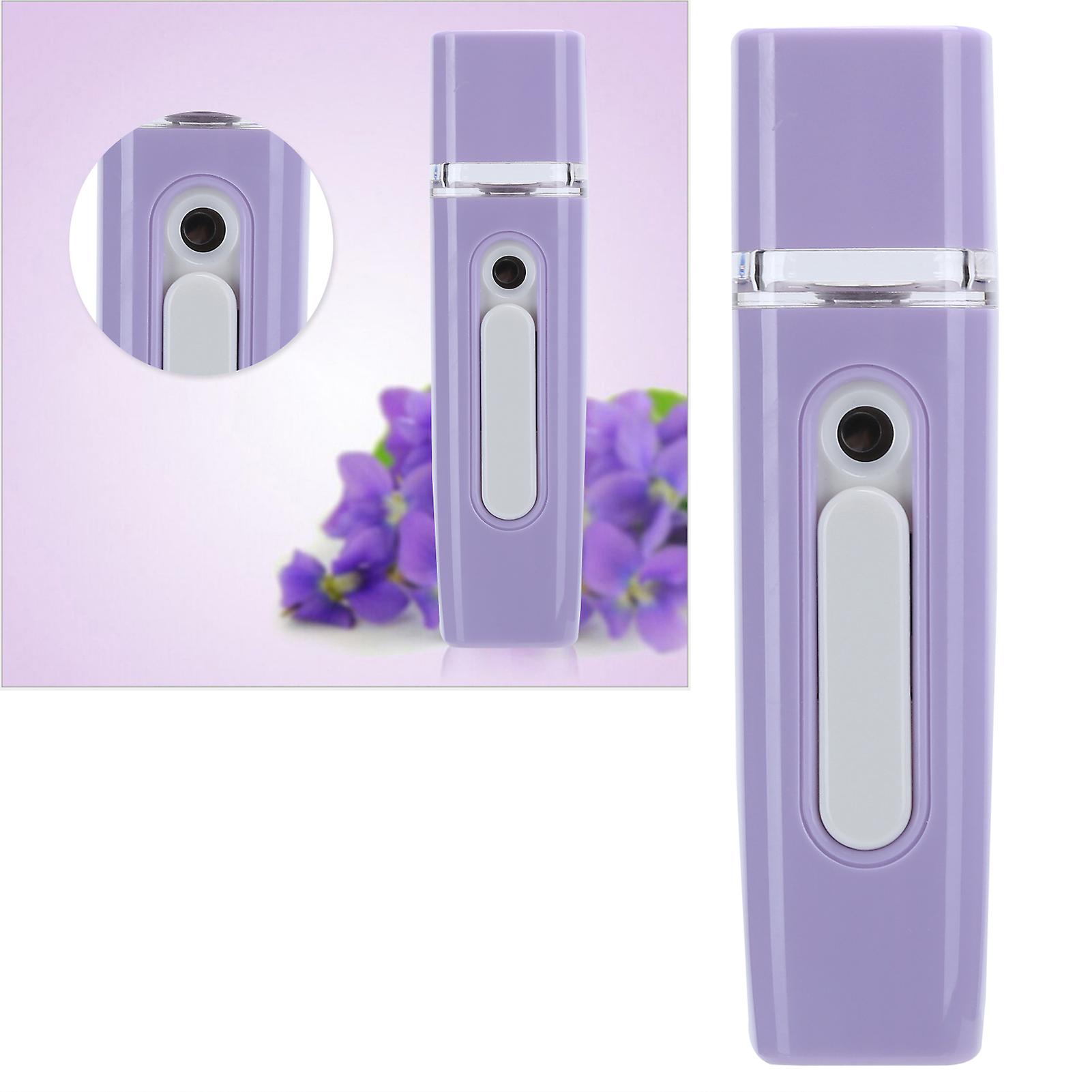 Usb Nano Mist Sprayer Air Humidifier Portable Handheld Moisturizing Face Sprayer 28mlpurple