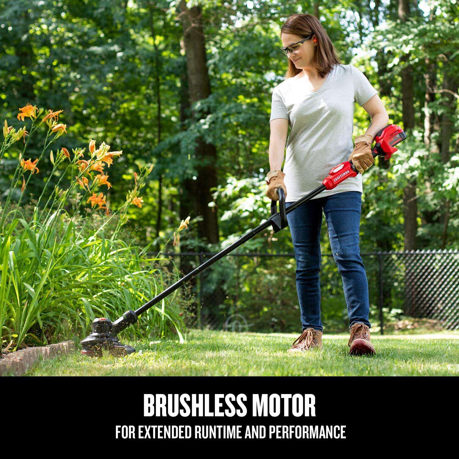 Craftsman V20 BRUSHLESS RP CMCST930P1 13 in. Battery String Trimmer Kit (Battery and Charger)