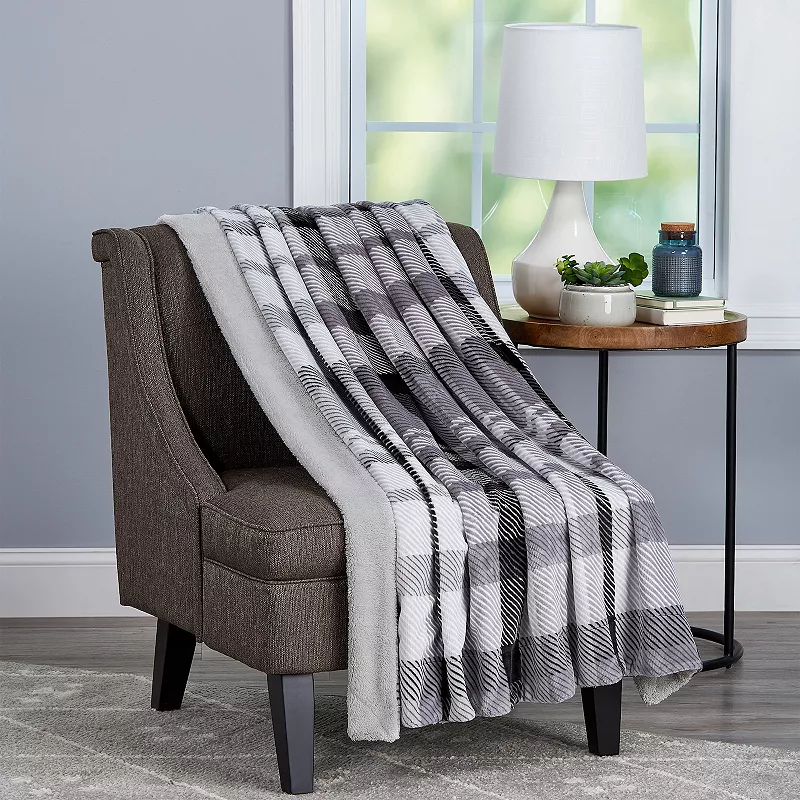 Portsmouth Home Oversized Plush Woven Throw Blanket