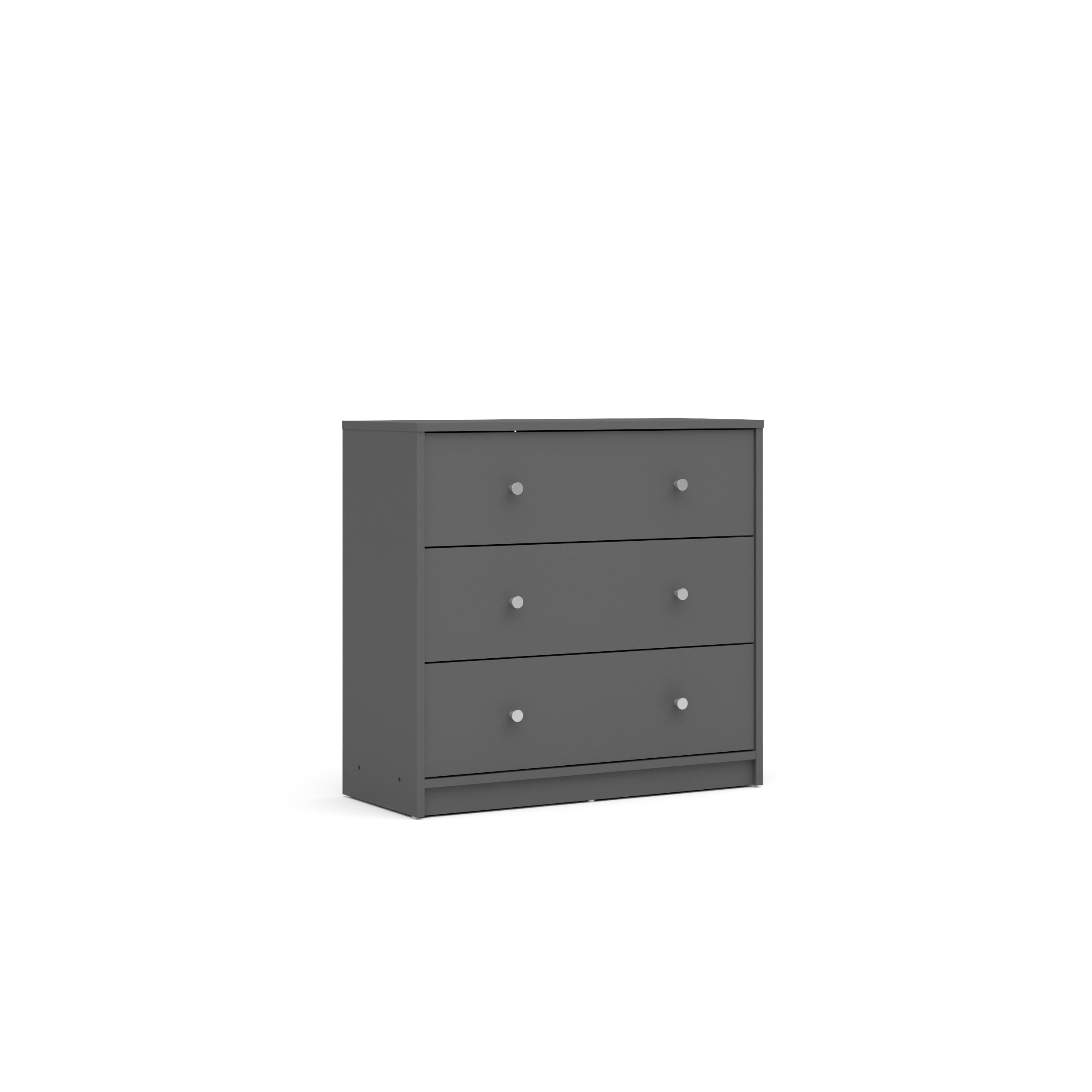 Tvilum Studio Collection 3-Drawer Dresser, Gray