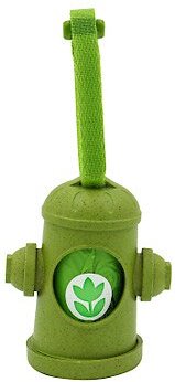 The Original Poop Bags USDA Biobased Hydrant Dispenser， Green， Large， 15 count