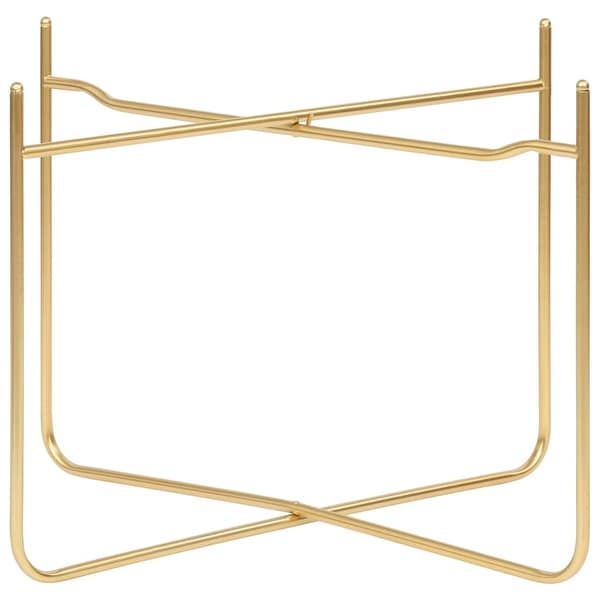 vidaXL Side Table Black and Gold 15