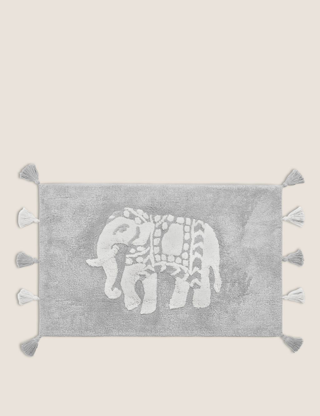 Priya Pure Cotton Elephant Bath Mat