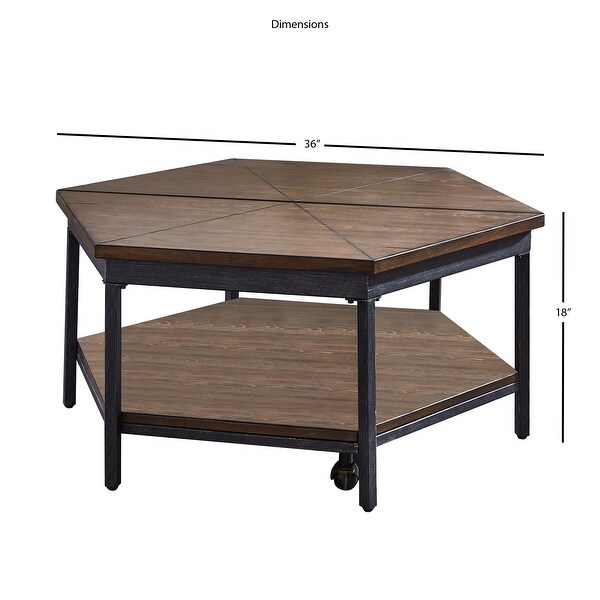 Upton Hexagon Lift Top Coffee Table by Greyson Living