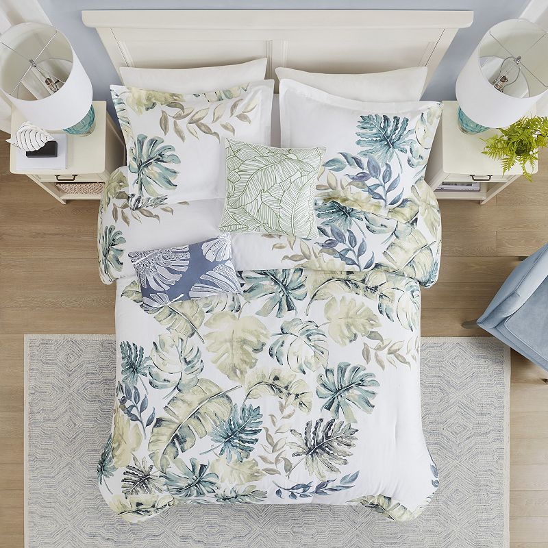 Harbor House Lorelai Coastal Comforter Set with Throw Pillows