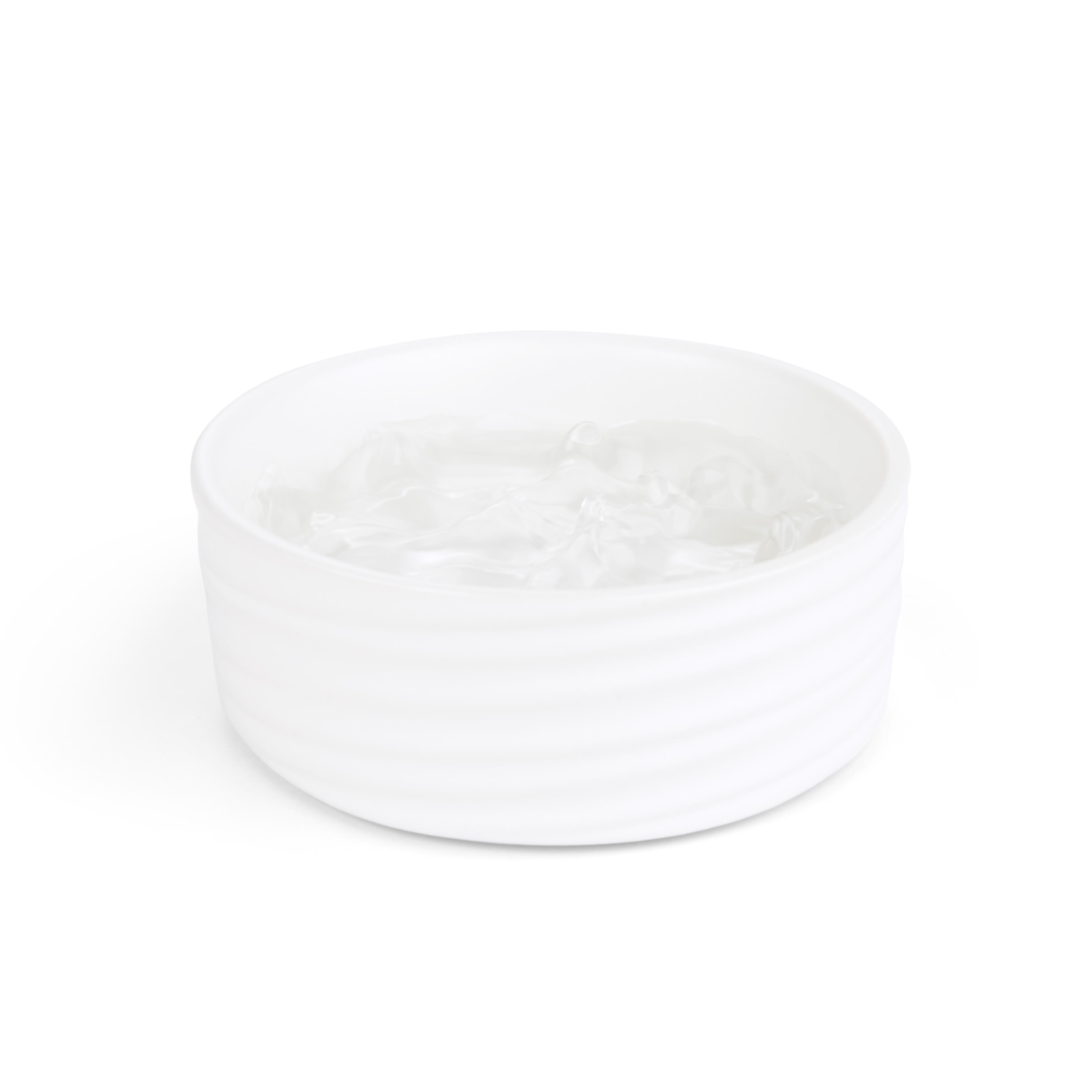 EveryYay Dining In Ivory Ceramic Wave Dog Bowl， 1.2 Cups