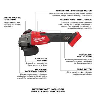 MW M18 FUEL 18V Lithium-Ion Brushless Cordless Compact Bandsaw WM18 FUEL Angle Grinder and 8.0ah Starter Kit 2829-20-2889-20-48-59-1880