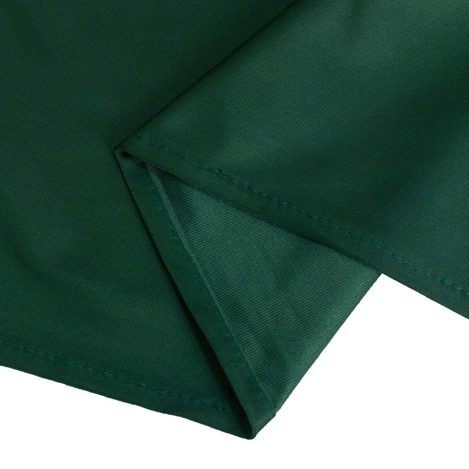 Hunter Emerald Green Premium Scuba Round Tablecloth, Wrinkle Free Polyester Seamless Tablecloth 120