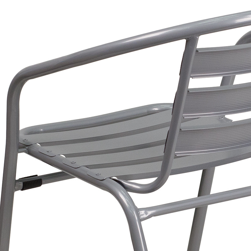 Flash Furniture TLH 017C GG Metal Stack Chair   Transitional   Outdoor Dining Chairs   by Beyond Design  ampMore  Houzz