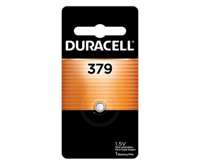 Duracell 379 Silver Oxide Button Battery， 1 Pack