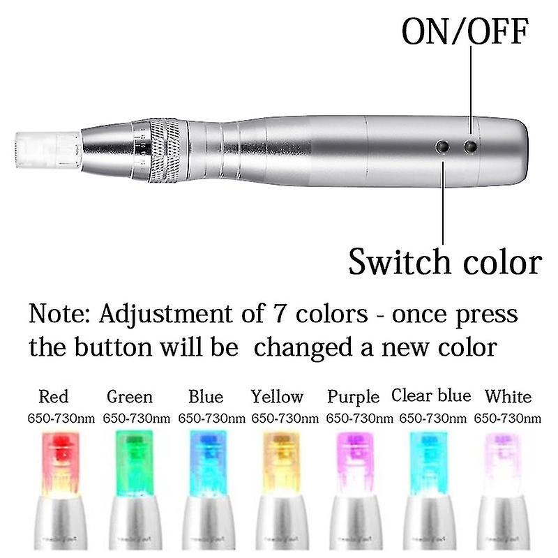 Jinzhaolai 7 Color Led Light Pmu Machine Bb Cream Glow Mesowhite Ampoule Microneedles Treatment Machine For Whitening Remove Acne Wrinkle