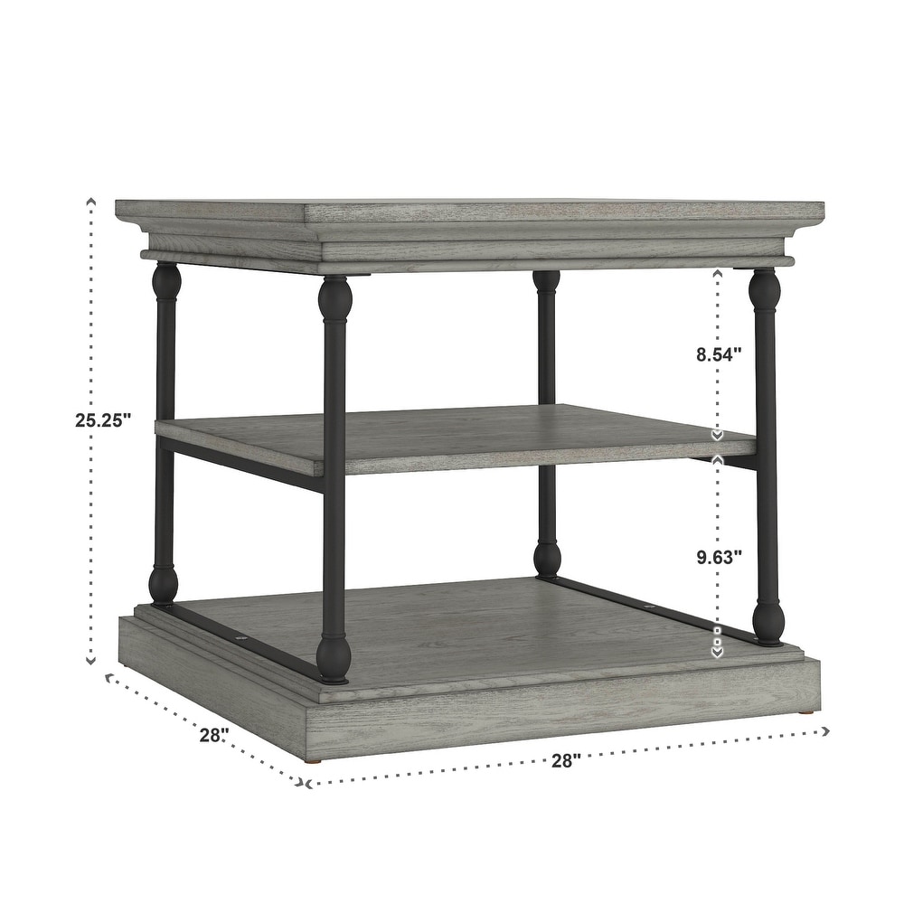 Barnstone Cornice Accent Storage Side Table by iNSPIRE Q Artisan