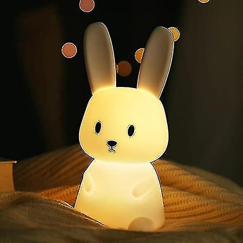 Cute Bunny Kids Night Light， Night Lights For Kids Room Birthday Gifts Kawaii Teen Night Lamp Rechar