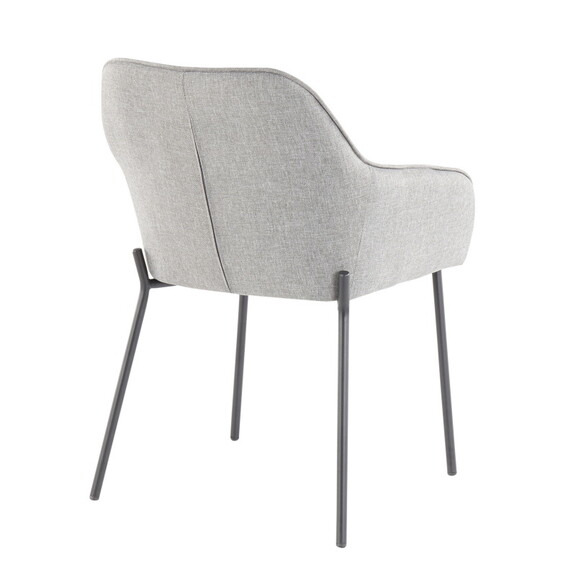 Daniella Contemporary Dining Chair in Black Metal ...