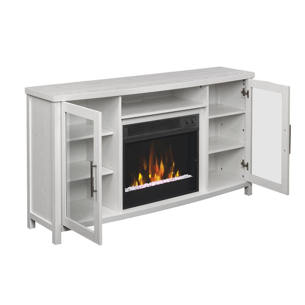 Classic Flame Rossville 54 in. Media Console Electric Fireplace TV Stand in White 18MM6036-PT85S