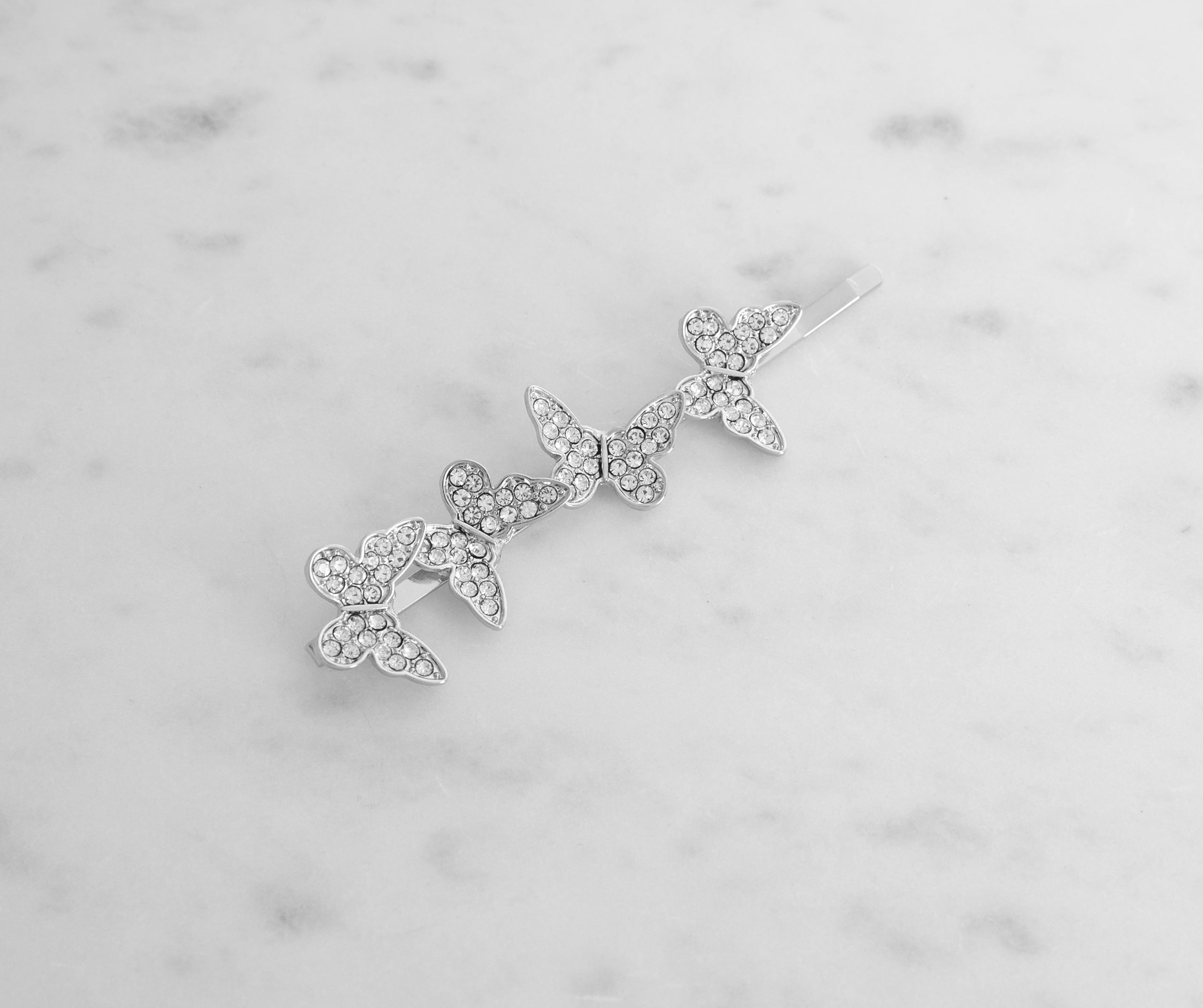 Lil' Cutie Butterfly Rhinestone Bobby Pin