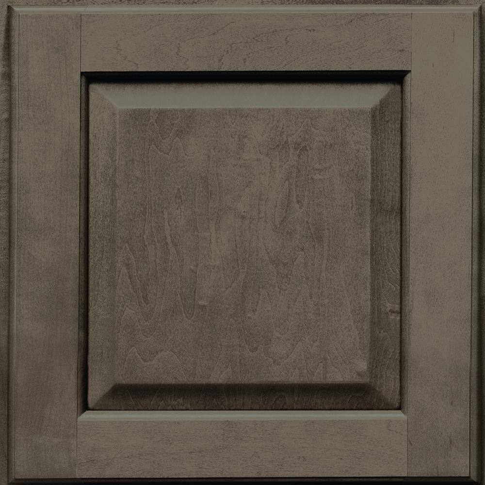 KraftMaid 14-58 in. x 14-58 in. Cabinet Door Sample in Cannon Grey RDCDSAB9M4D81M