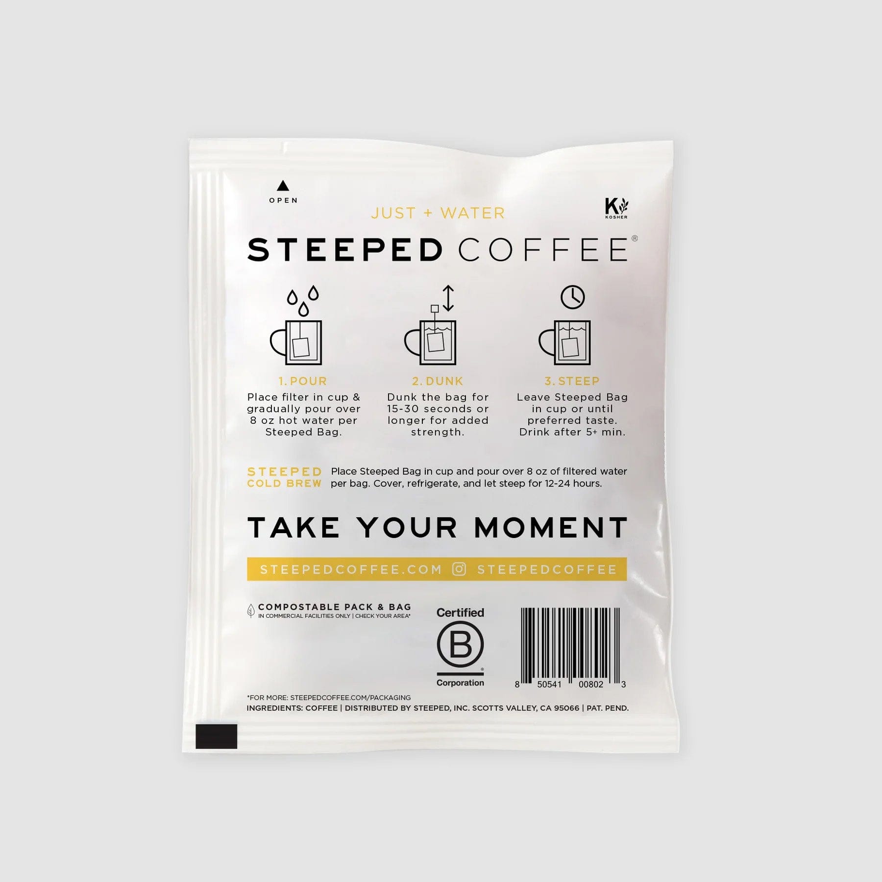 Steeped Coffee Bags