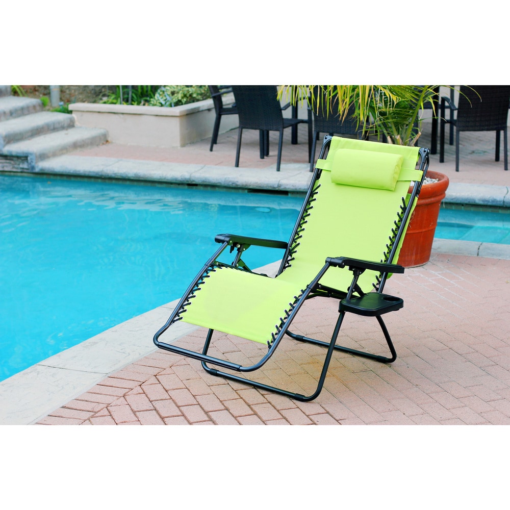 Garden City Oversized Zero Gravity Chair with Sunshade and Drink Tray by Havenside Home