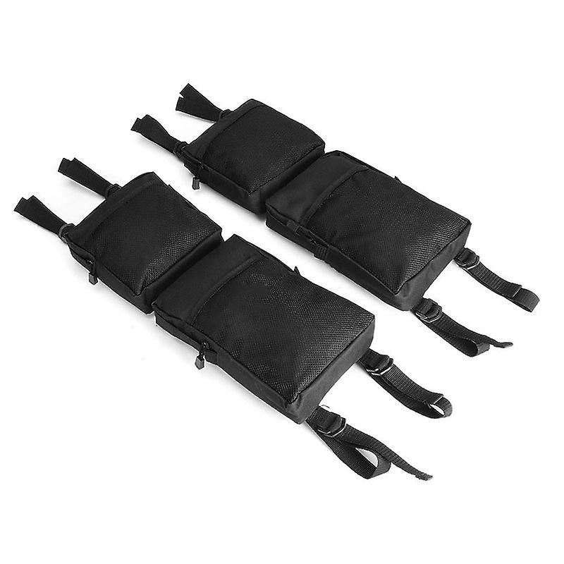 Born Pretty 2pcs Black Waterproof Cargo Storage Fender Side Tank Saddle Bags Accessories Parts 45x19cm Suitable For Hunting Atv Utv