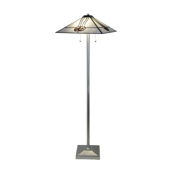 Mack Rose  Floor Lamp - Silver