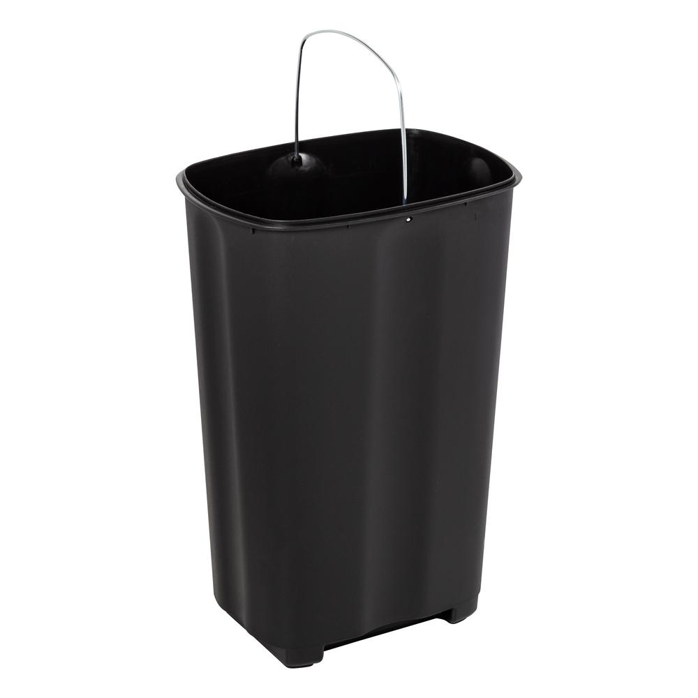 Honey-Can-Do 10.6 gal Slim Stainless Steel Step On Kitchen Trash Can (TRS-09333)