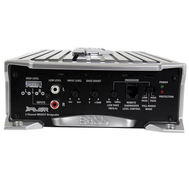 Boss Audio Systems Ar1600 2 1600 Watt 2 channel Class A b 2 4 Ohm Stable Car Audio Amplifier Power Amp With Mosfet Power Supply And Remote Control