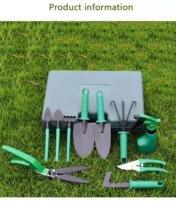 Pretty 10 PCS Purple Flower Pattern Gardening Gift Tool Sets Garden Tools