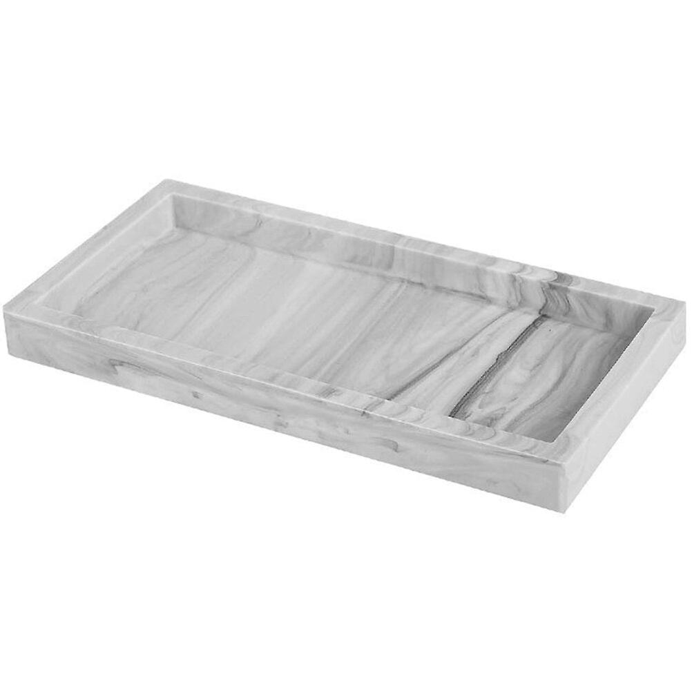 Counter Tray Vanity Tray Silicone Storage Tray Marble Tray For Bathroom Kitchen Living Room