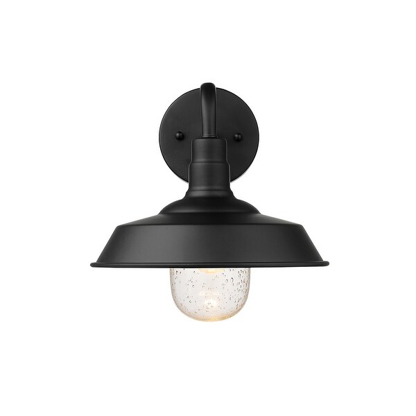 Burry 1-light Matte Black Outdoor Wall Light