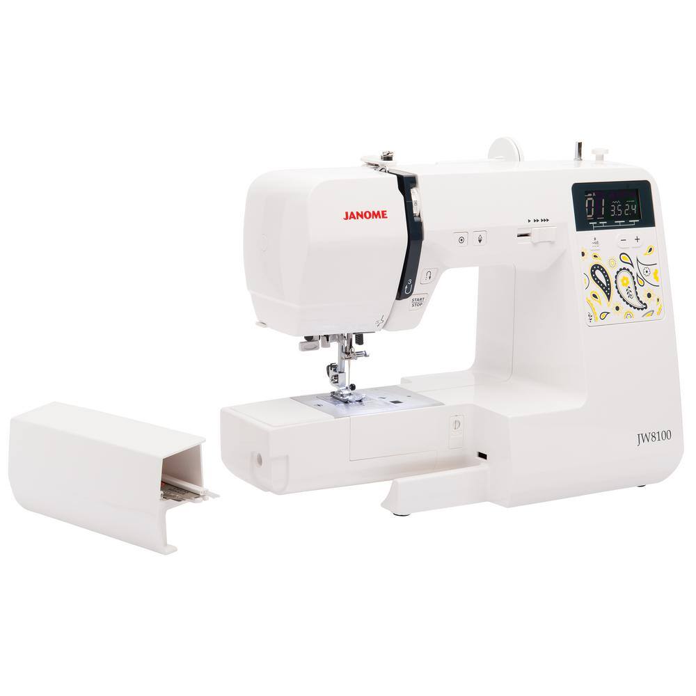 Janome JW8100 100-Stitch Sewing Machine with Bonus Accessories 001JW8100