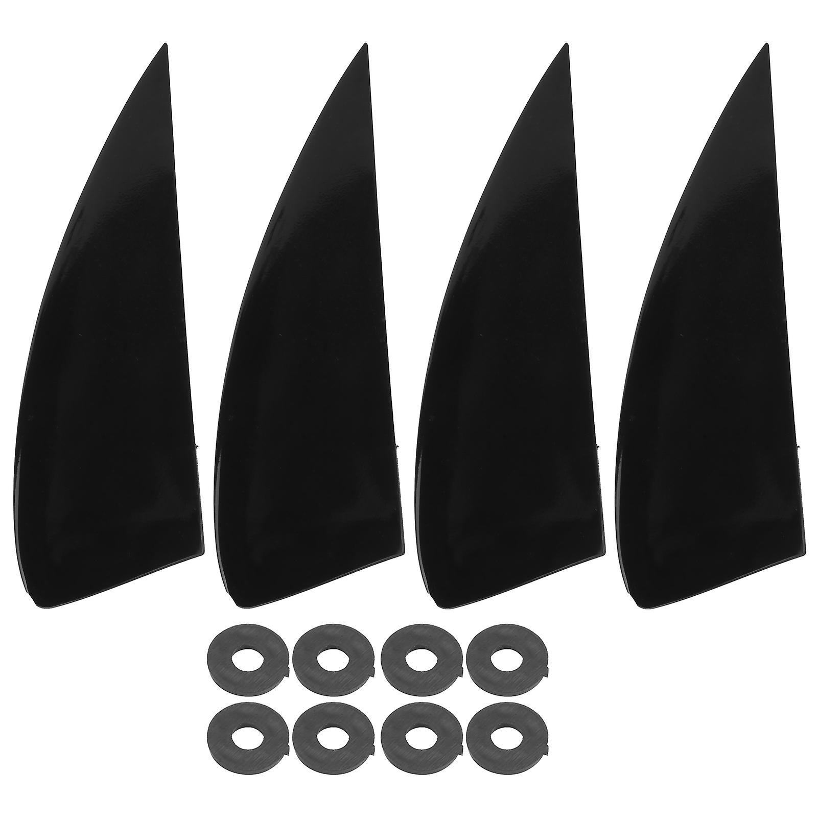 4pcs Surfboard Fin Set Plastic Surf Sup Fins For Long Board Paddle Board Surfboard Tail