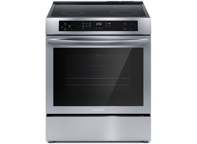 Frigidaire ADA 30-Inch Front Control Induction Range with Convection Bake in Stainless Steel