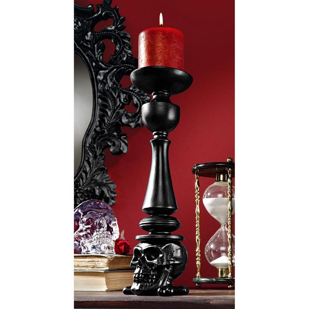 Design Toscano Shadow Of Darkness Skull And Bones Candlestick