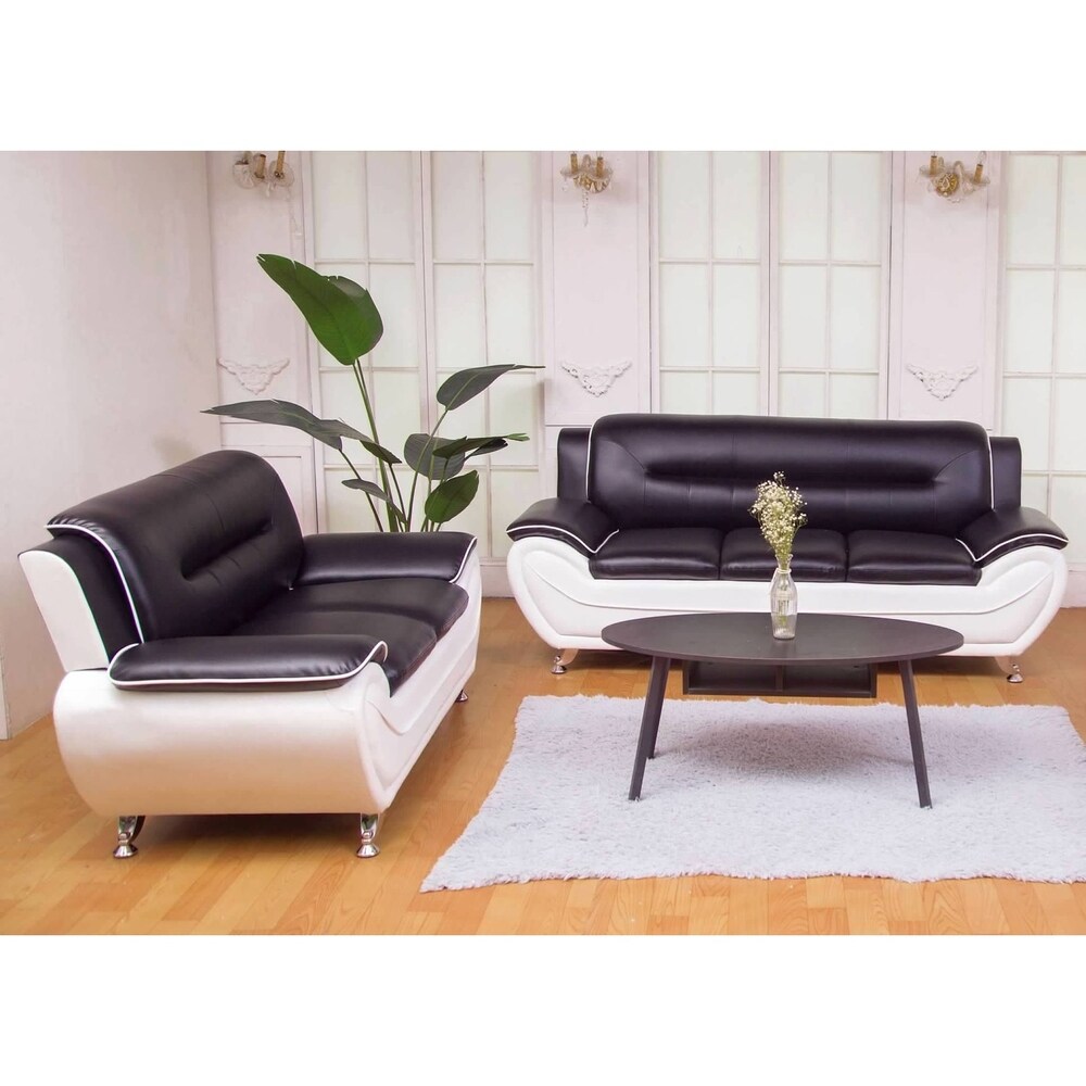 Greatime leatherette sofa and Love seat 2 piece Sets