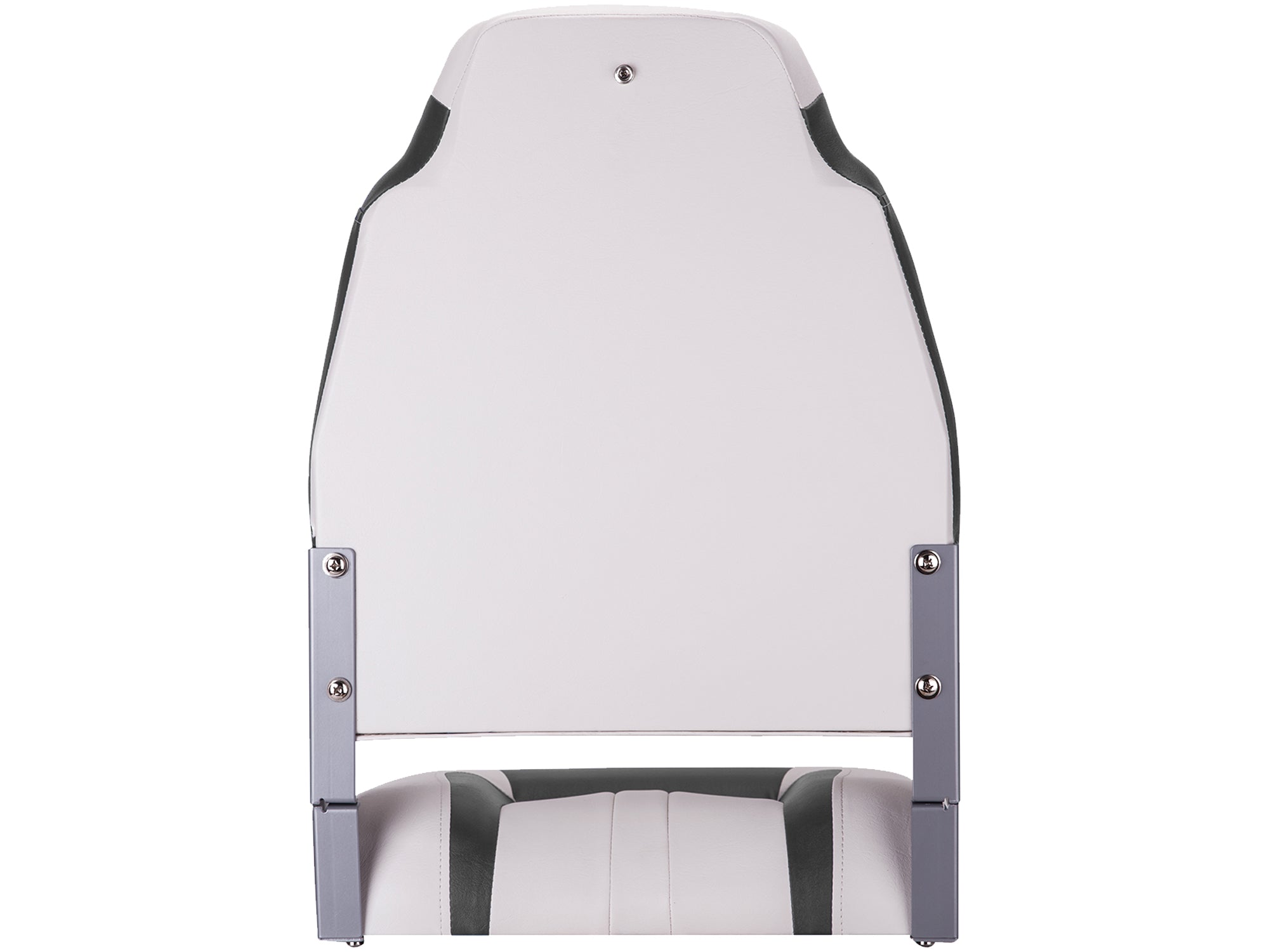 NORTHCAPTAIN S1 Deluxe High Back Folding Boat Seat，Stainless Steel Screws Included，White/Charcoal(2 Seats)