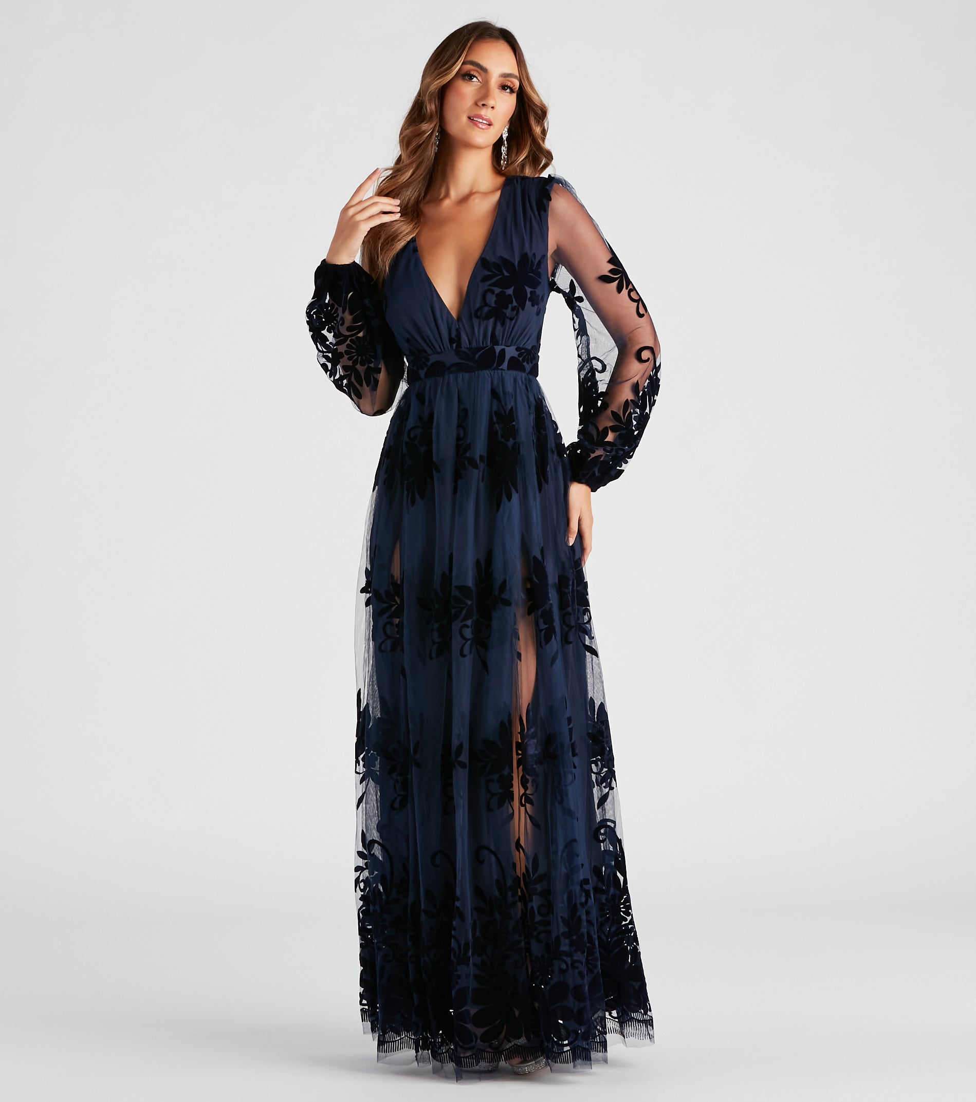 Evelyn Formal Plunge A-Line Dress