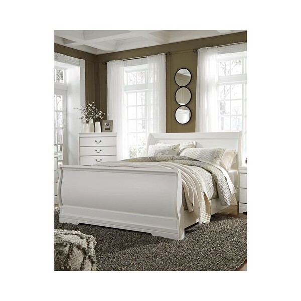 Signature Design by Ashley Anarasia Sleigh Headboard Only- White - - 26426363