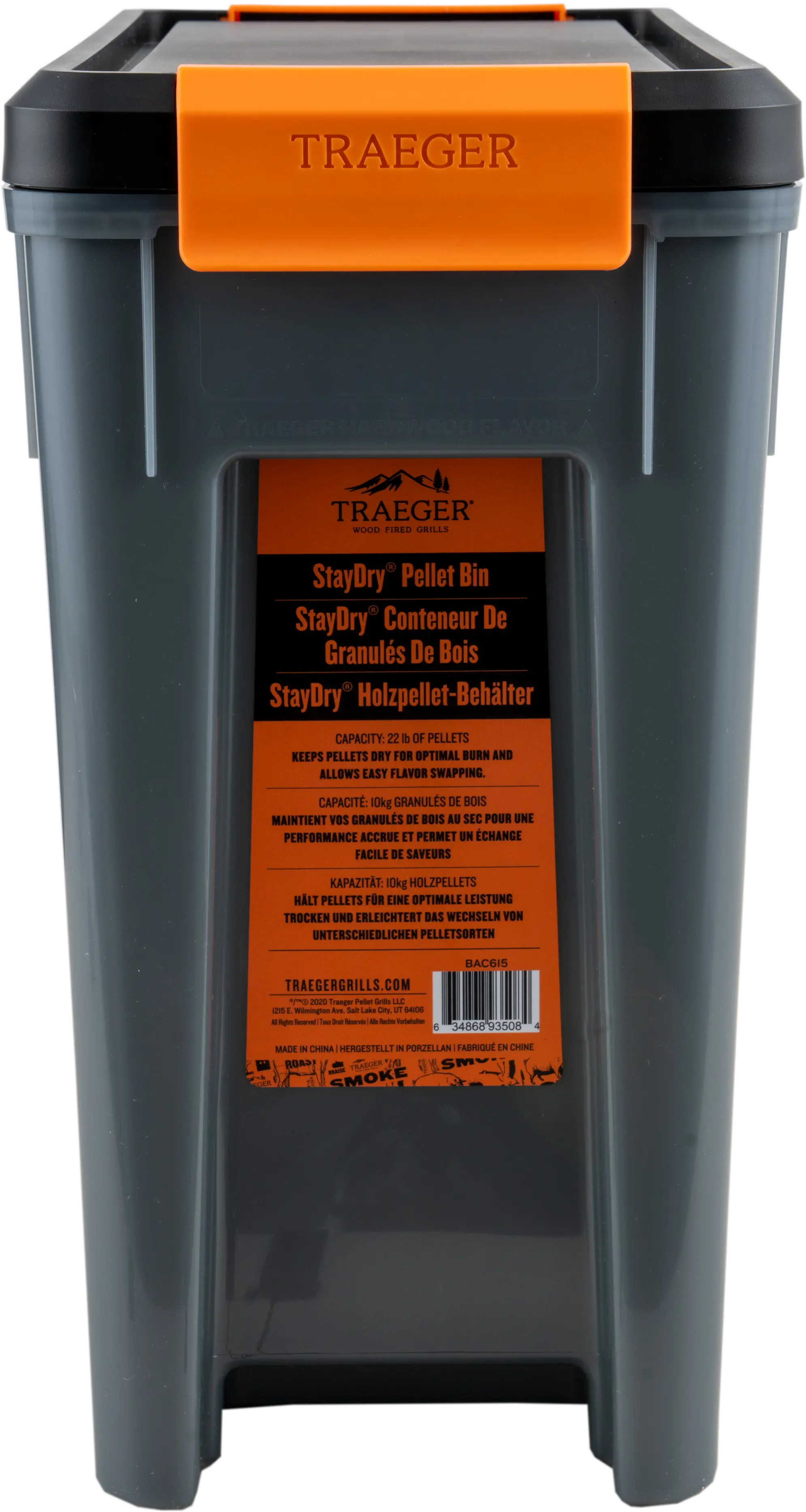 Traeger Stay Dry Pellet Storage Bin with Lid