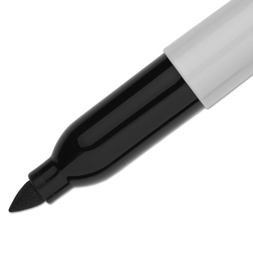 Sharpie Super Permanent Marker， Fine Bullet Tip， Black， Dozen (33001)