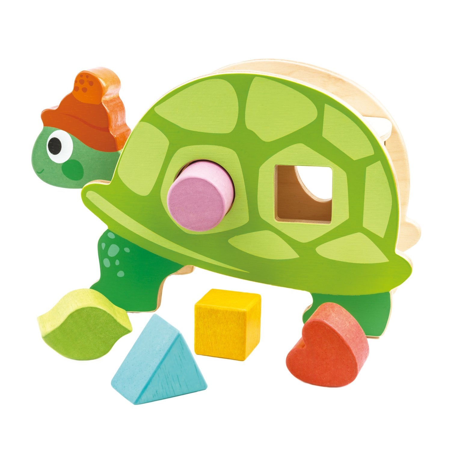 Tortoise Shape Sorter Wooden Toy by Tender Leaf Toys