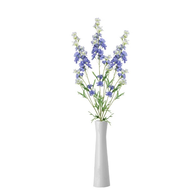 Light Purple And White Artificial Larkspur Spring Floral Spray Pick Decoration