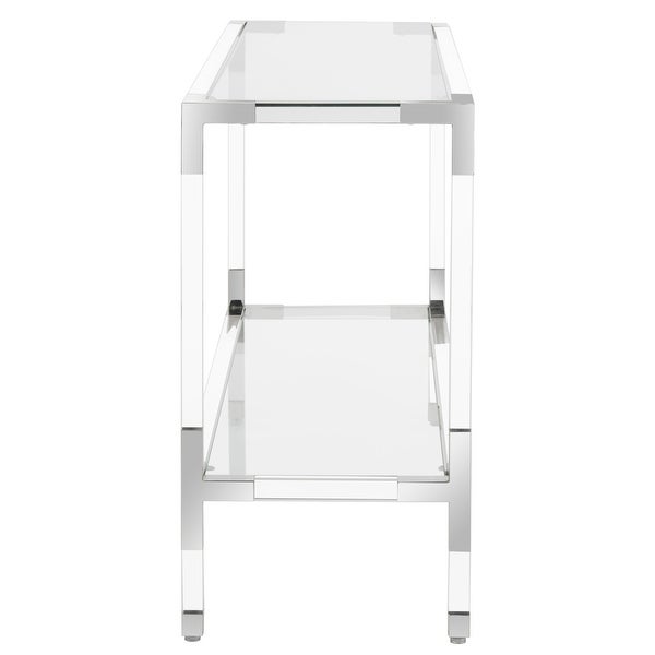 SAFAVIEH Couture High Line Collection Arverne Acrylic Silver Console Table - 47