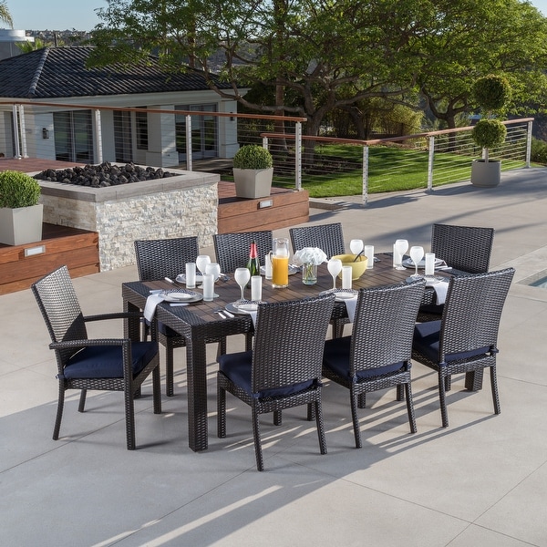 Deco 9 Piece Aluminum Outdoor Patio Dining Set