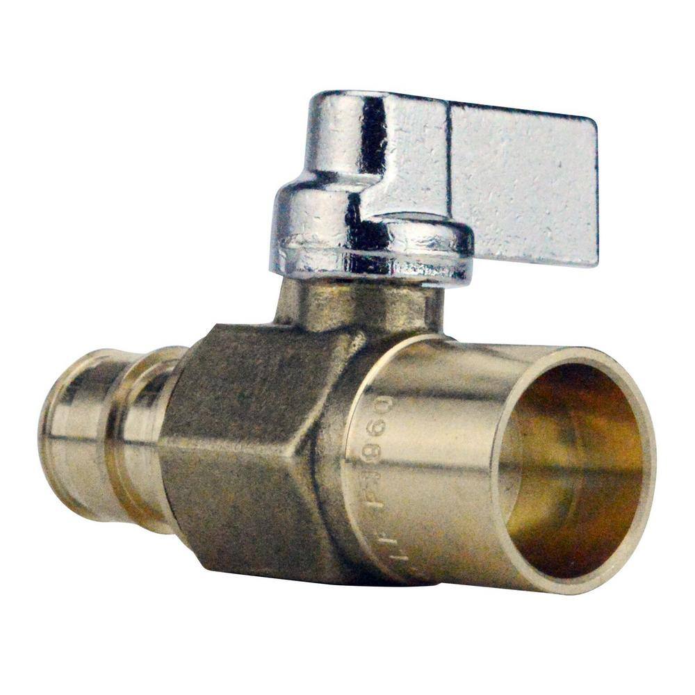 Apollo 12 in. Brass PEX-A Barb x 12 in. Solder Ball Valve EPXV12S