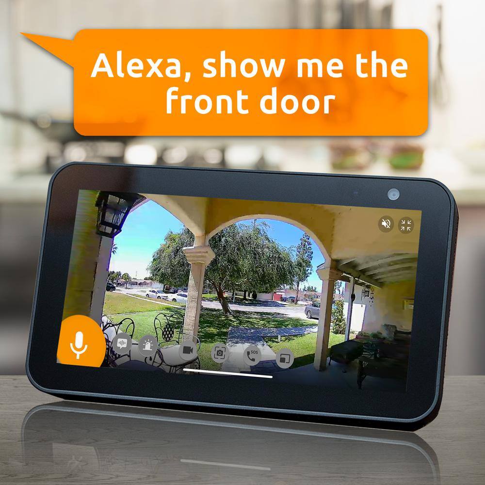 Toucan 1-Channel 1080p HD 180-Degree with Wi-Fi and 2-Way Communication Wireless Video Doorbell Camera TVD200WU