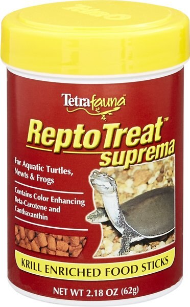 Tetrafauna ReptoTreat Supreme Krill Enriched Sticks Turtle， Newt and Frog Treats