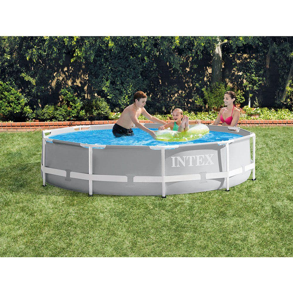 Intex 10 ft. x 30 in. Prism Frame Above Ground Pool with 330 GPH Filter Pump 26701EH