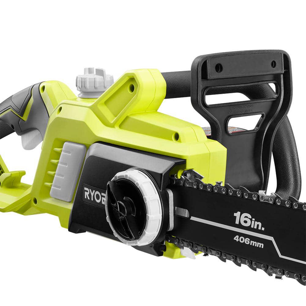 RYOBI 16 in 13 Amp Electric Chainsaw and 6 Amp Pole Saw