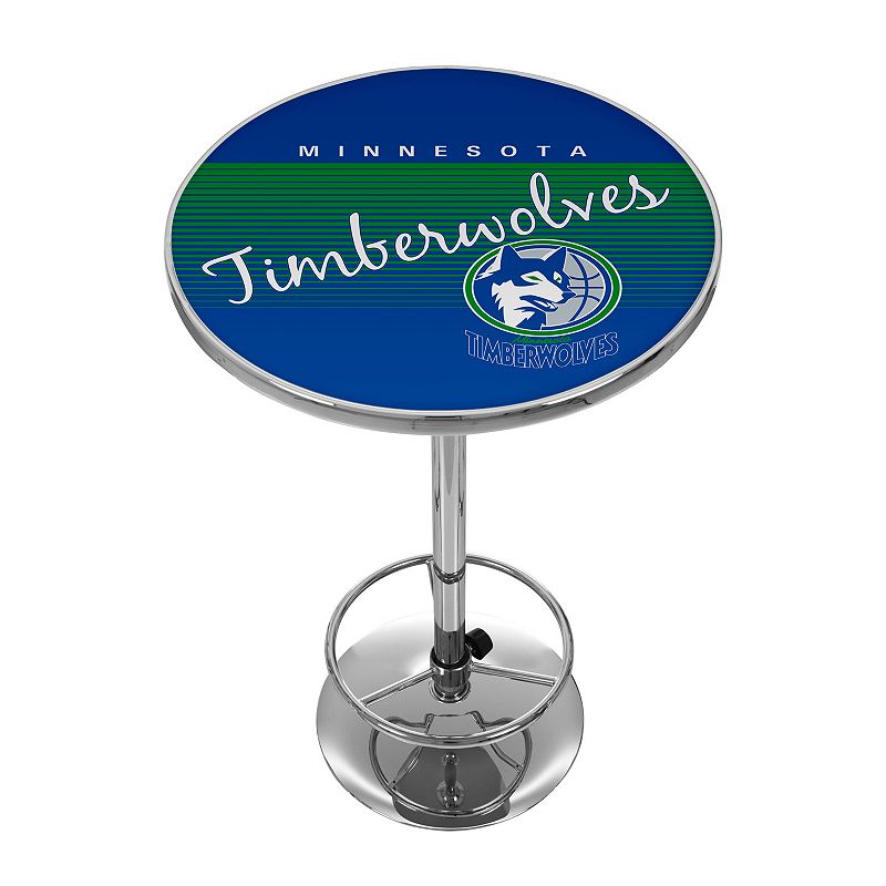 Minnesota Timberwolves Hardwood Classics Chrome Pub Table